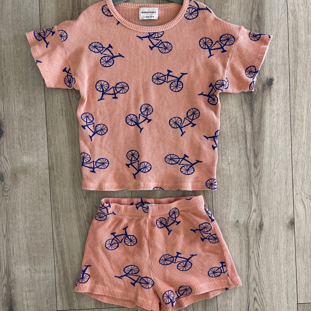 Bobo Choses Waffle Bicycle All Over Set